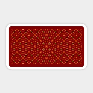 Traditional Ajrak Pattern Sticker